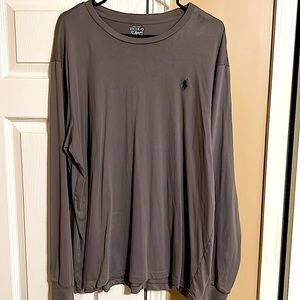 Grey polo Ralph Lauren long sleeve